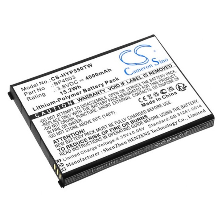 Cameron sino li-polymer akkumulátor, 3, 8v, 4000mAh, kompatibilis hytera bp4003 -vel