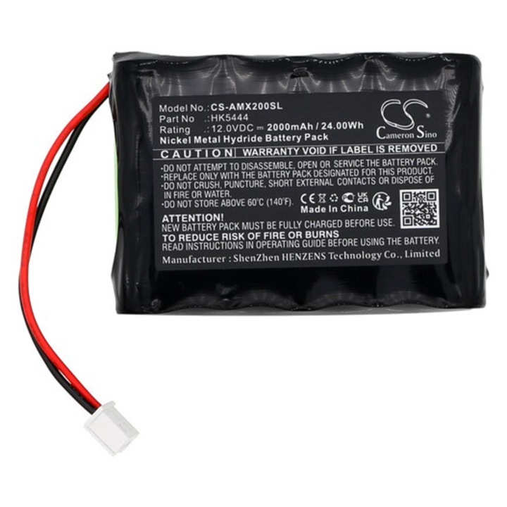 Cameron sino ni-mh akkumulátor, 12, 0v, 2000mAh, kompatibilis amano hk5444 -vel