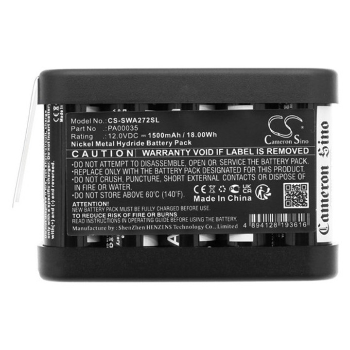 Cameron sino ni-mh akkumulátor, 12, 0v, 1500mAh, kompatibilis simon 6711 -vel