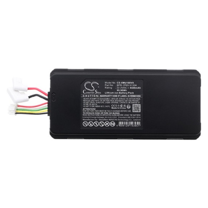 Cameron sino li-ion akkumulátor, 22, 2v, 4500mAh, kompatibilis roborock bcr-1p6s-5000b -vel