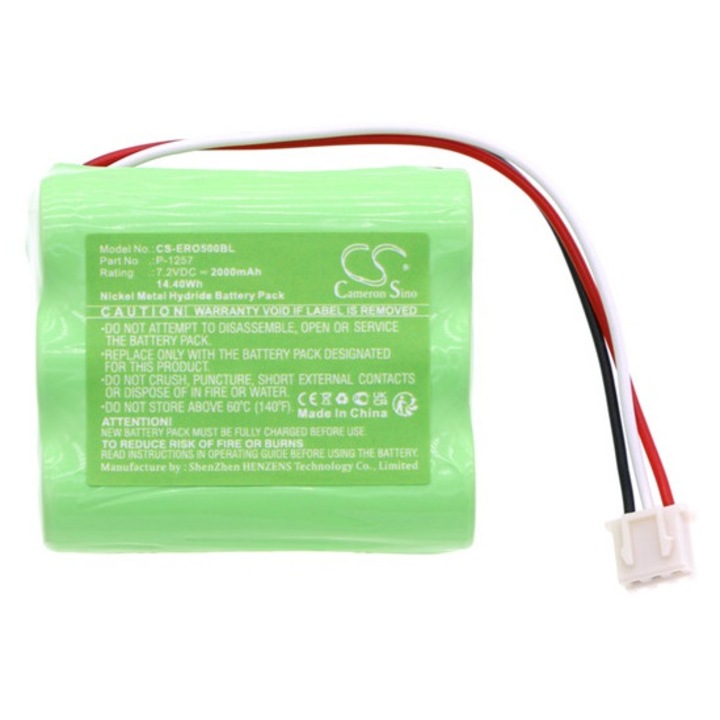 Cameron sino ni-mh akkumulátor, 7, 2v, 2000mAh, kompatibilis euro-500 p-1257 zöld-vel