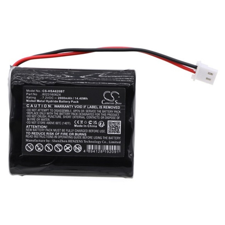 Cameron sino ni-mh akkumulátor, 7, 2v, 2000mAh, kompatibilis yale 802316062x -vel