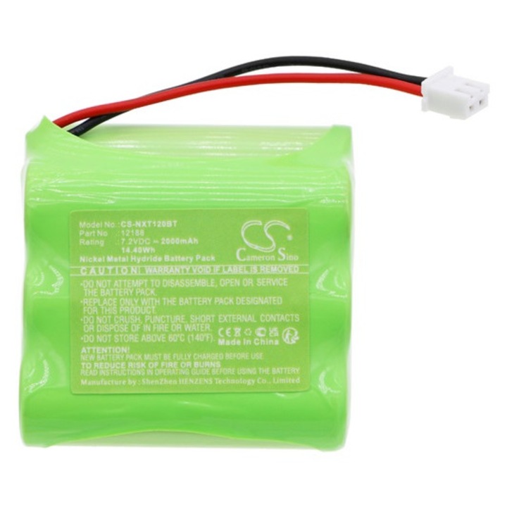 Cameron sino ni-mh akkumulátor, 7, 2v, 2000mAh, kompatibilis lupus 10028536 zöld-vel