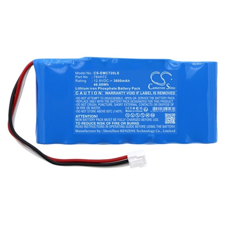 Cameron sino lifepo4 akkumulátor, 12, 8v, 3600mAh, kompatibilis dual-lite 784h72 kék-vel