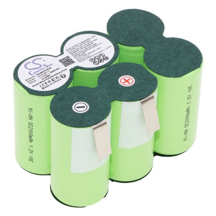Cameron sino ni-mh akkumulátor, 7.2v, 2000mAh, kompatibilis black&decker acn-de7.2 -vel