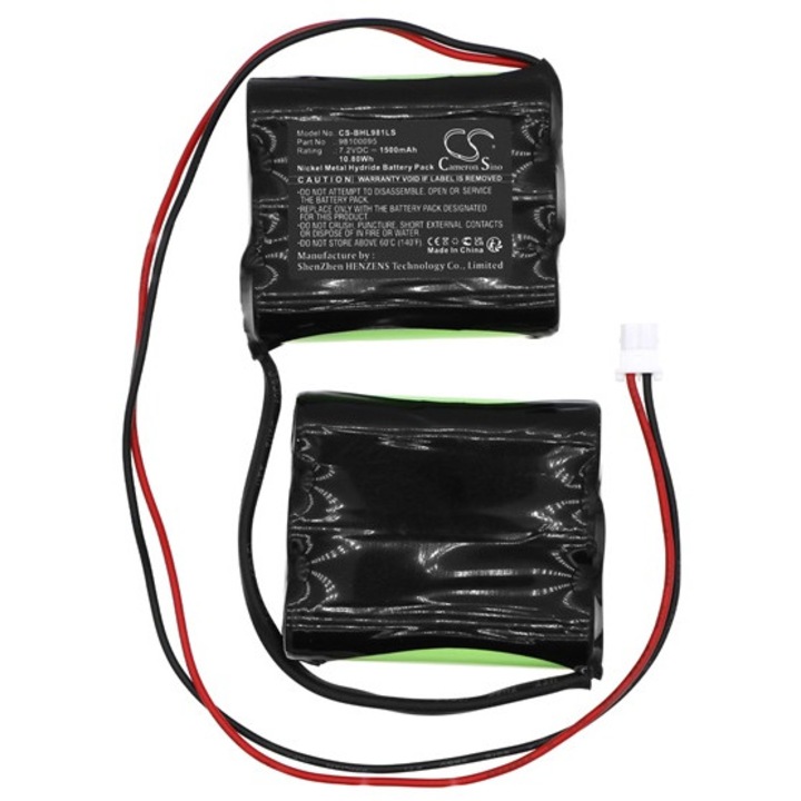 Cameron sino ni-mh akkumulátor, 7, 2v, 1500mAh, kompatibilis beghelli 98100095 -vel