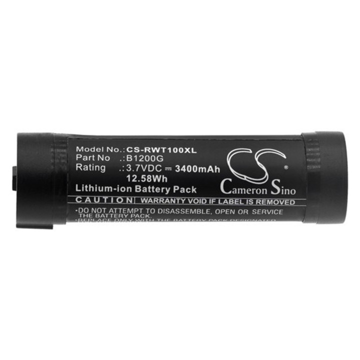 Cameron sino li-ion akkumulátor, 3.7v, 3400mAh, kompatibilis realwear b1200g -vel
