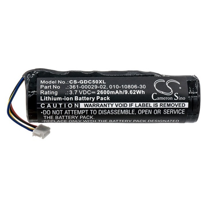 Cameron sino li-ion akkumulátor, 3.7v, 2600mAh, kompatibilis garmin 010-10806-30 -vel