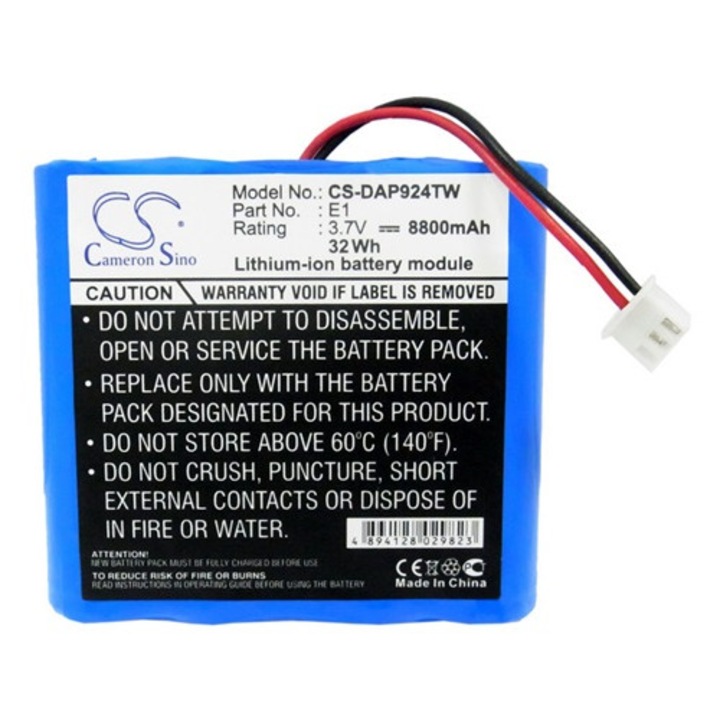 Cameron sino li-ion akkumulátor, 3.7v, 8800mAh, kompatibilis pure e1 kék-vel