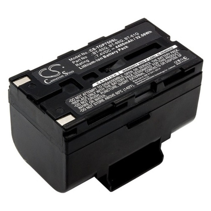 Cameron sino li-ion akkumulátor, 7.4v, 4400mAh, kompatibilis topcon bt-61q -vel