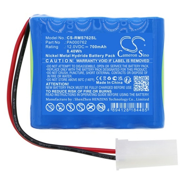 Cameron sino ni-mh akkumulátor, 12.0v, 700mAh, kompatibilis roma pa000762 kék-vel