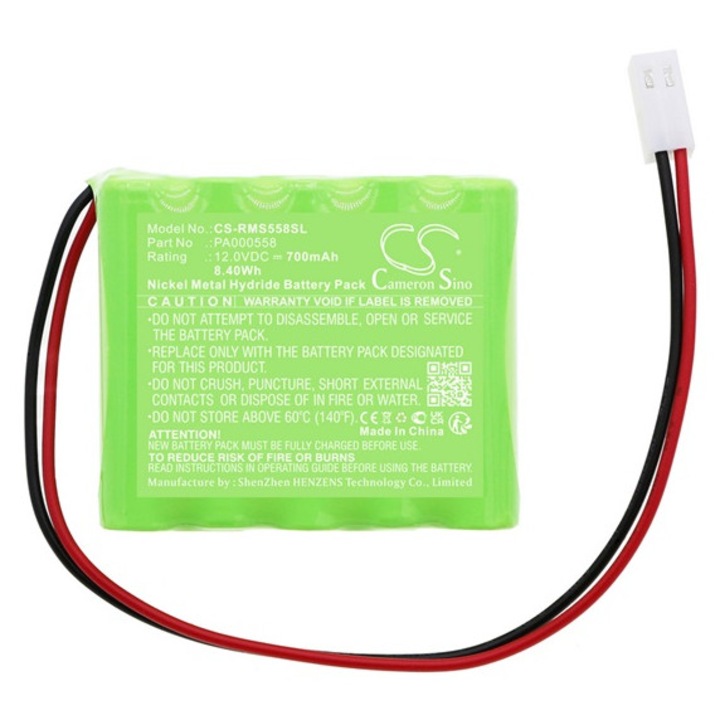 Cameron sino ni-mh akkumulátor, 12.0v, 700mAh, kompatibilis roma pa000558 zöld-vel