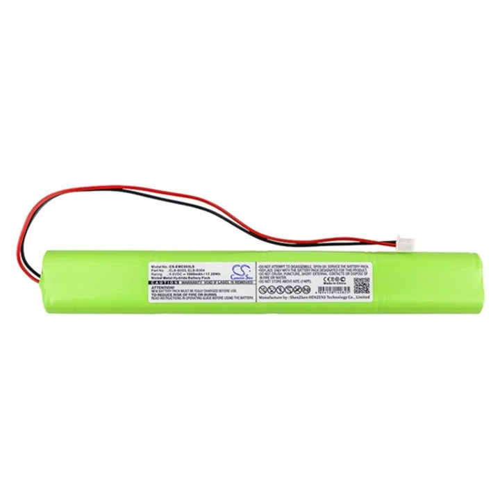 Cameron sino ni-mh akkumulátor, 9.6v, 1800mAh, kompatibilis lithonia bcn800-8bwp-ce005 zöld-vel