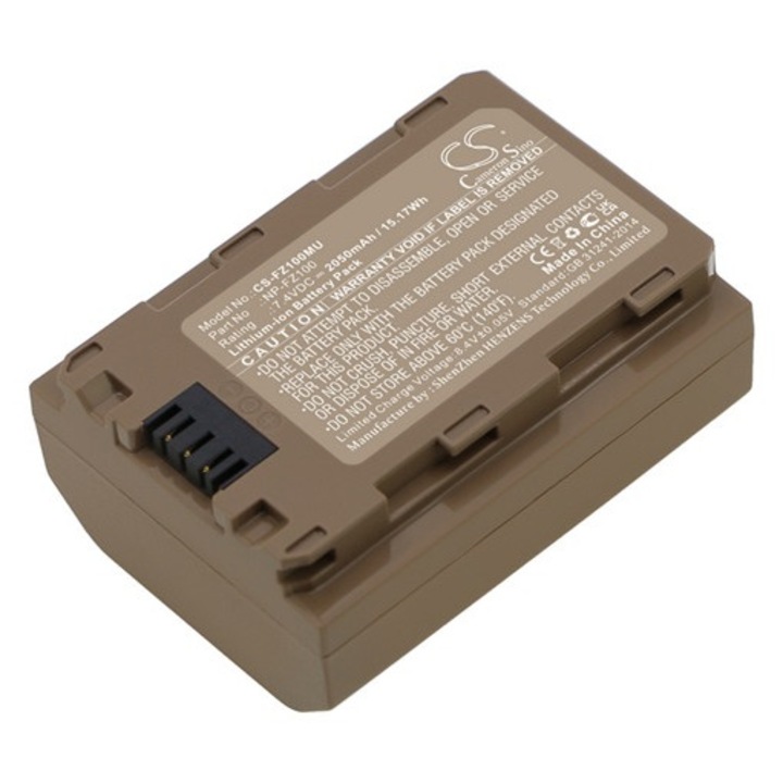Cameron sino li-ion akkumulátor, 7.4v, 2050mAh, kompatibilis sony np-fz100 -vel