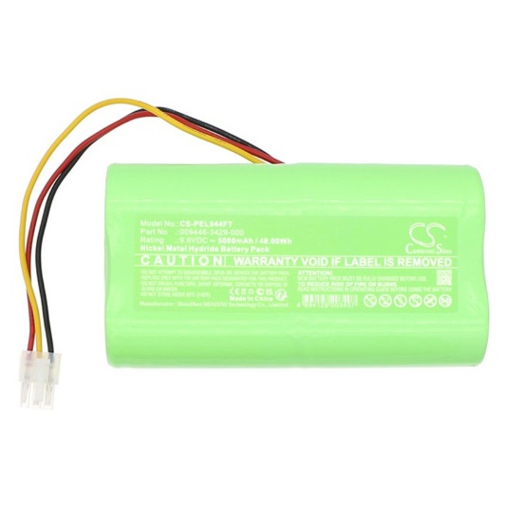 Cameron sino ni-mh akkumulátor, 9.6v, 5000mAh, kompatibilis peli 009446-3429-000 zöld-vel