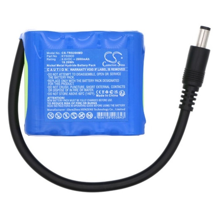 Cameron sino ni-mh akkumulátor, 9.6v, 2000mAh, kompatibilis taema 88888629 -vel