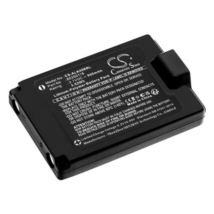 Cameron sino li-polymer akkumulátor, 3.7v, 950mAh, kompatibilis autec 80200116 -vel
