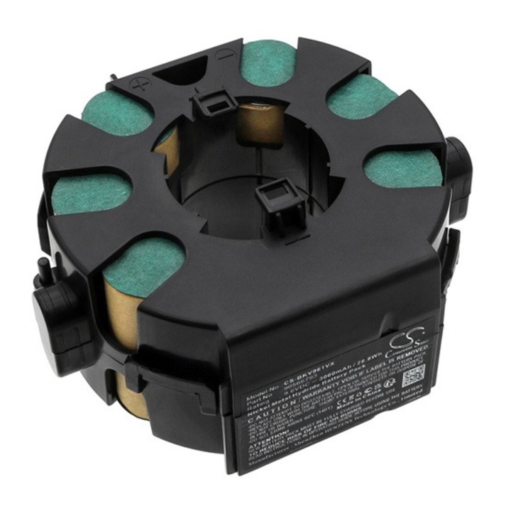 Cameron sino ni-mh akkumulátor, 9.6v, 3000mAh, kompatibilis black&decker 90566793 -vel