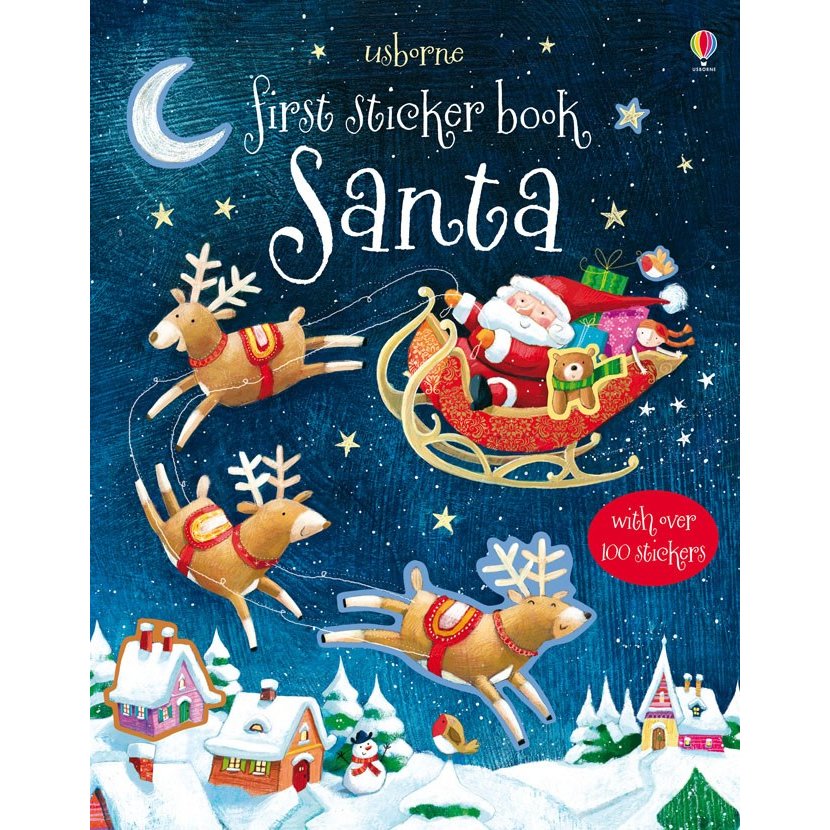 First Sticker Santa - Carte Usborne (3+)