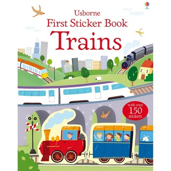First Sticker Trains - Carte Usborne (3+) First Sticker Trains - Carte Usborne (3+)