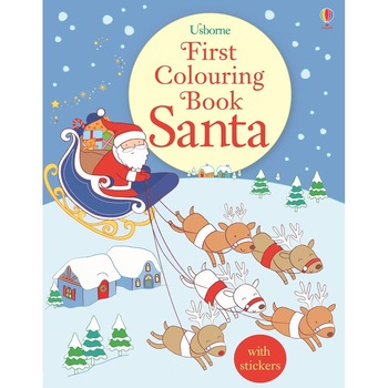 First Colouring Book Santa - Carte Usborne (3+) First Colouring Book Santa - Carte Usborne (3+)