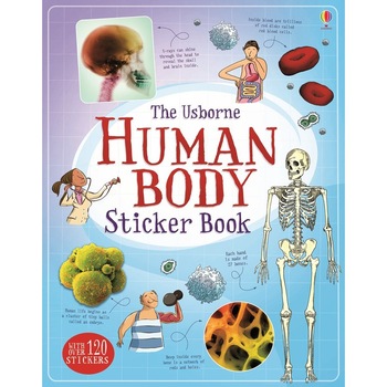 Human Body Sticker Book - Carte Usborne (8+) Human Body Sticker Book - Carte Usborne (8+)