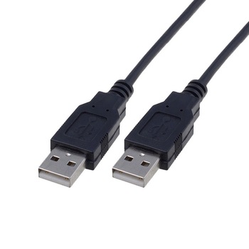 Cablu USB A la USB A 2.0 2m, negru Cablu USB A la USB A 2.0 2m, negru