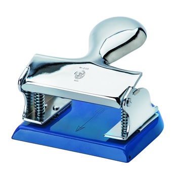 Perforator de lux El Casco M-200 CZ, finisaj crom / albastru azur Perforator de lux El Casco M-200 CZ, finisaj crom / albastru azur