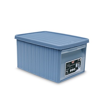 Cutie universala STEFANPLAST SPA, Elegance M, 39x29x21cm, 15l, Plastic, Albastru Cutie universala STEFANPLAST SPA, Elegance M, 39x29x21cm, 15l, Plastic, Albastru