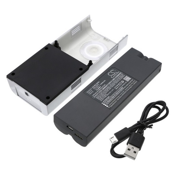 Cameron sino li-ion akkumulátor, 3.7v, 12400mAh, kompatibilis ring v4 fehér-vel