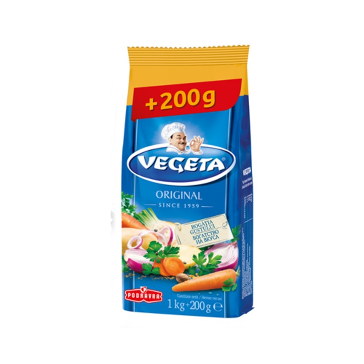 Vegeta baza mancare cu legume 1 Kg + 200 g