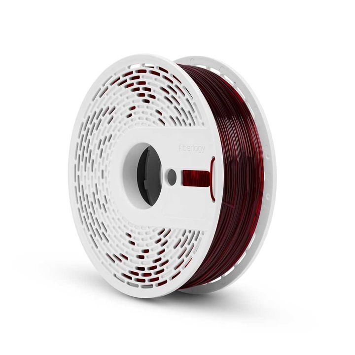 Filament pentru imprimanta 3D Fiberlogy HS PLA Transparent burgund 1, 75 mm 0, 85 kg