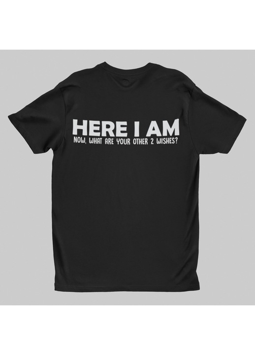 Malfini póló, itt vagyok, Fekete