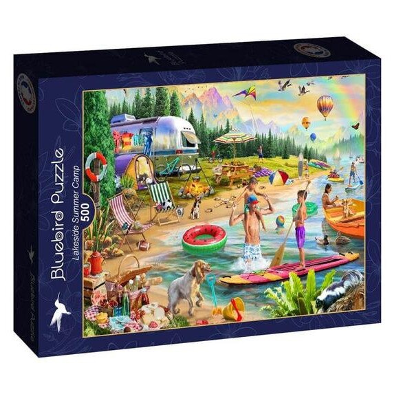 Puzzle Bluebird 90978 - Tabara de vara de pe malul lacului - de