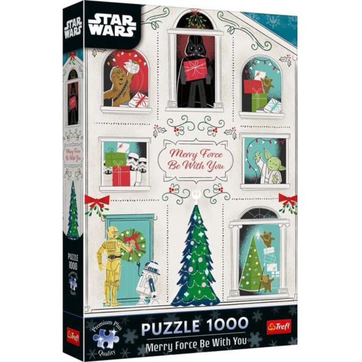 Trefl 1000 db-os Premium Plus puzzle - Star Wars karácsony (12087)