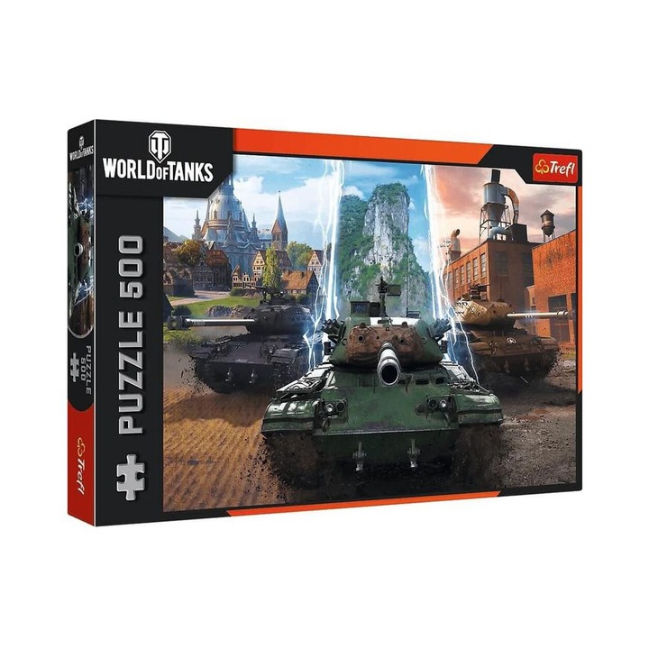 Trefl Пъзел от 500 части - World of Tanks - Време е за действие! (37535)