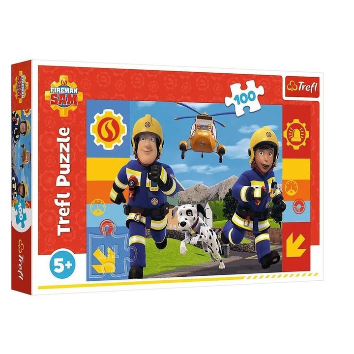 Puzzle Trefl 100 Pompierul Sam Mereu De Ajutor
