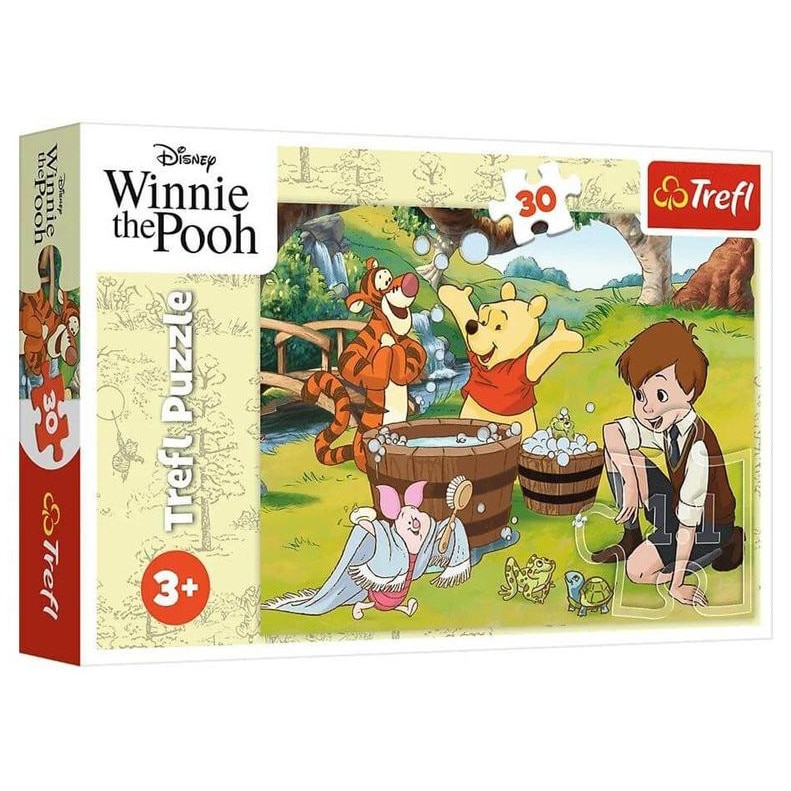 Puzzle Trefl cu 30 de piese - Winnie the Pooh si prietenii - O zi cu ...