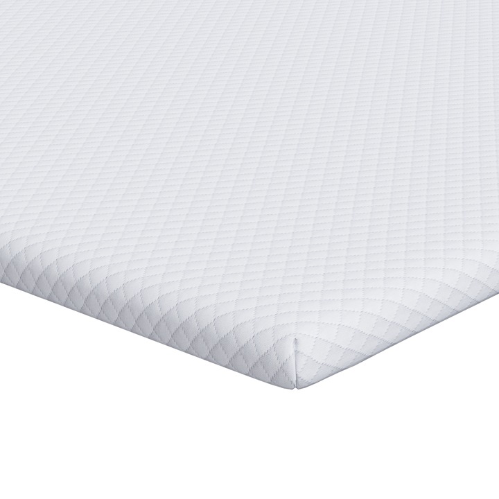 Topper saltea vidaXL, alb, spumă cu memorie, 200x120x3.5cm, medie