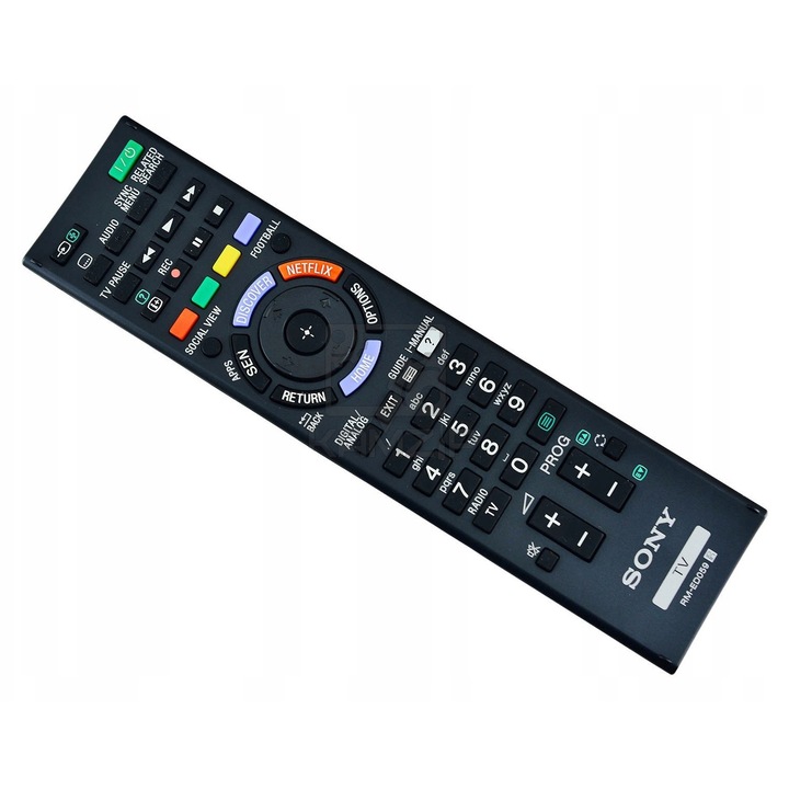 Telecomanda universala CardSplitter pentru TV, model RM-ED059, ergonomica, usor de utilizat, neagra