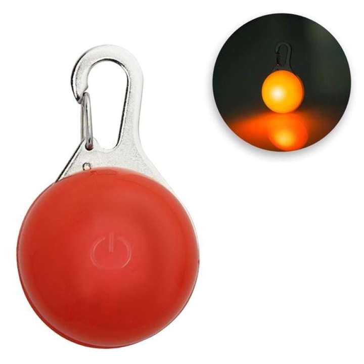 Lumina Suspendabila cu LED pentru Zgarda Animalului de Companie cu 3 Functii 03×1.8cm