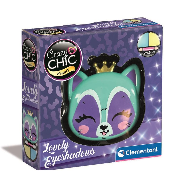 Fard de pleoape cu cap de animal, raton