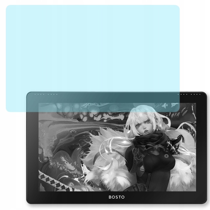 Védőfólia, Bosto, Bostoacc-06, 15,6 hüvelyk, átlátszó, karcolások elleni védelem, kiváló minőségű, tökéletesen illeszkedik a táblagéphez, átlátszó