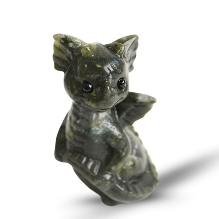 Gardianul bland al norocului – Dragon din Jad de Sud pentru Abundenta si Echilibru 7.5 cm inaltime