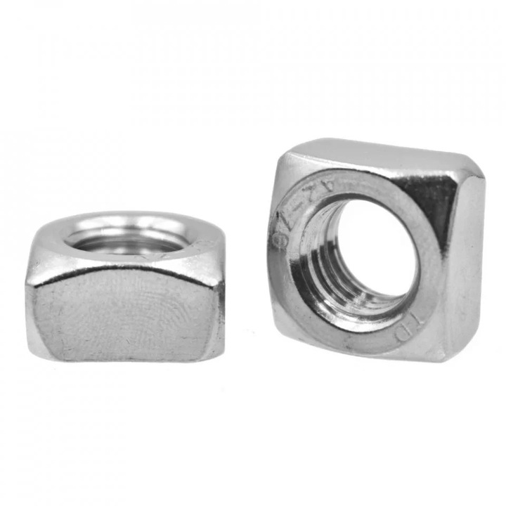 Set 200 Piulite Patrate Glisante DIN 557, Otel Inoxidabil A2, M8