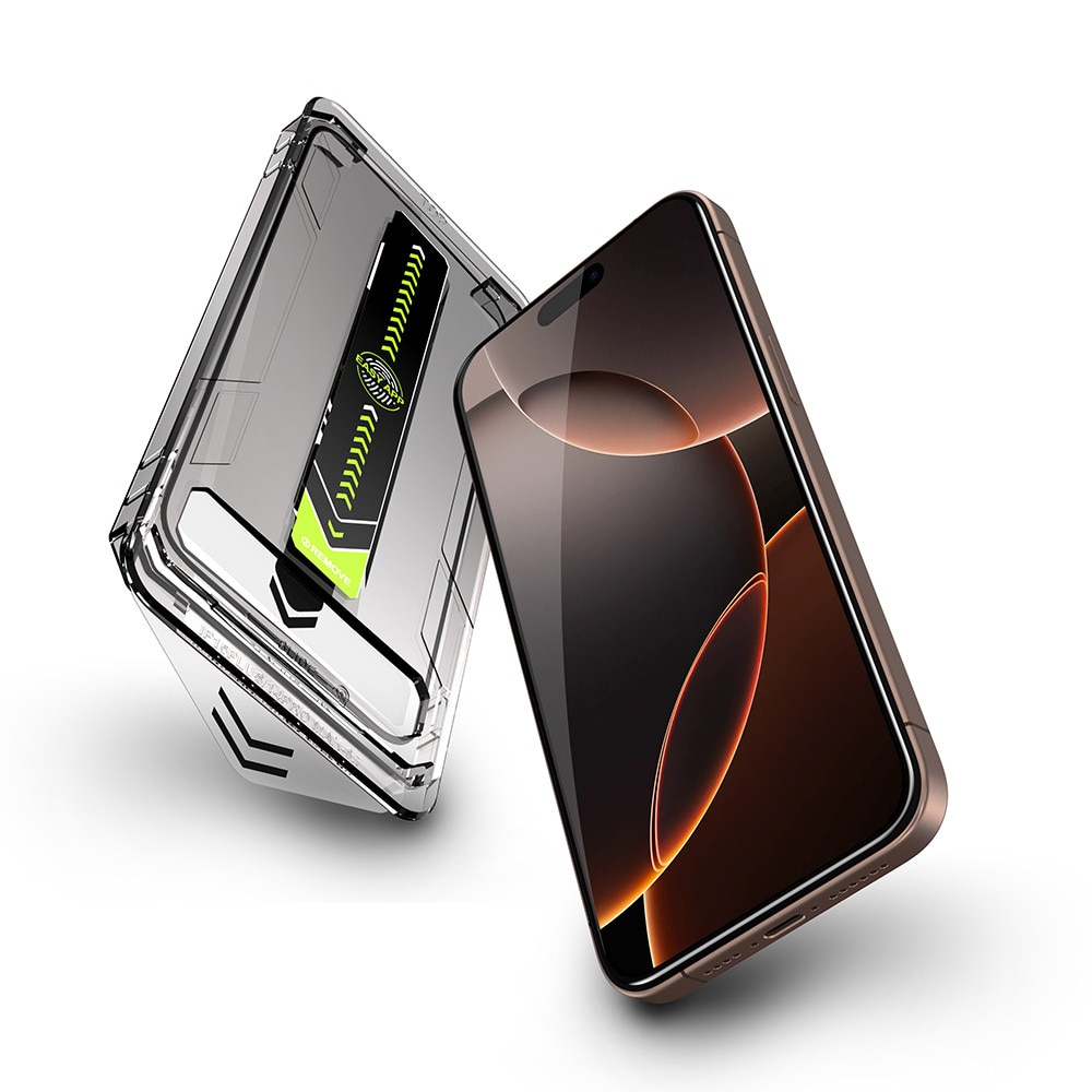 Set 2 x Folie sticla Premium pentru iPhone 17 ClearShield Ultra HD, Aplicare Usoara Easy Install+, Claritate Cristalina, Anti-soc & Anti-Zgarieturi - margini negre