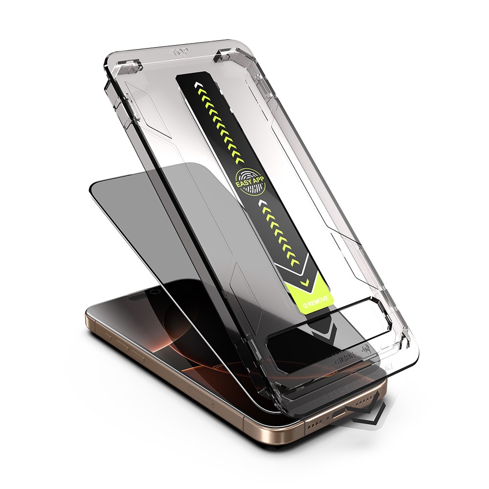 Folie pentru iPhone 15 / iPhone 16 - Techsuit TitanGlass FullCover - Privacy