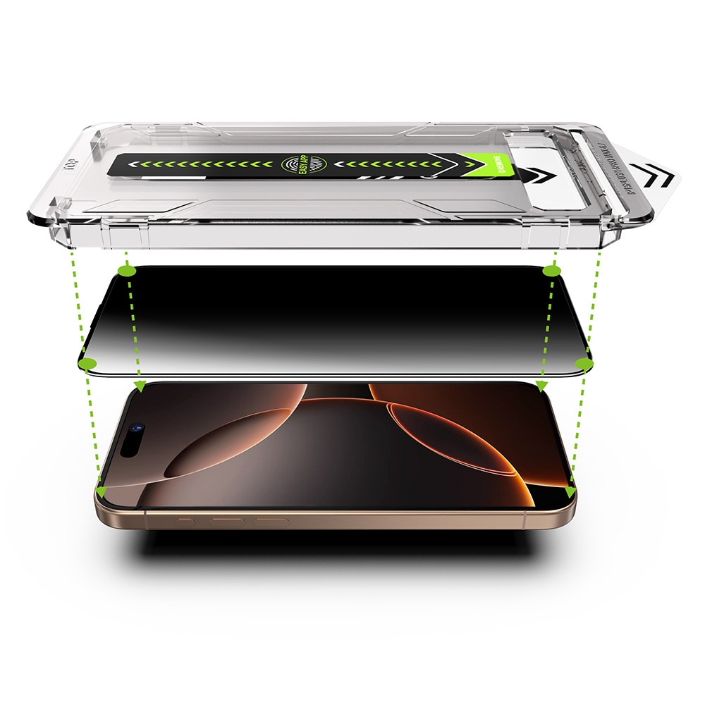 Folie pentru iPhone 15 / iPhone 16 - Techsuit TitanGlass FullCover - Privacy