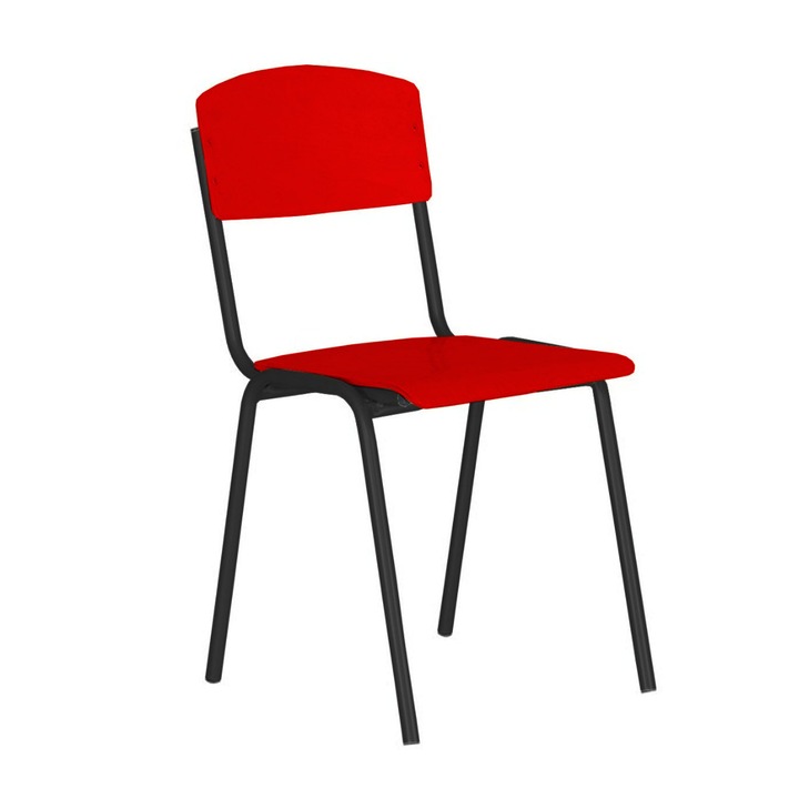 Ученически стол Tina Colors, Дървен, Червен