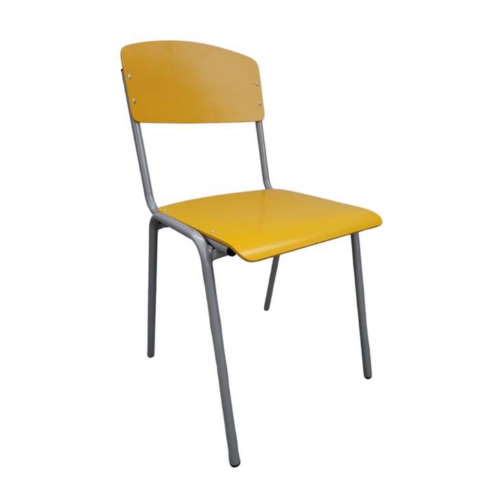 Ученически стол Tina Colors, Дървен, Жълт